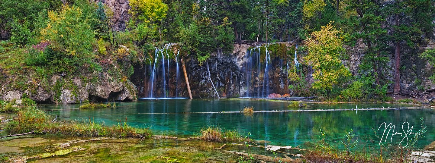 Hanging Lake Autumn Pano - Hanging Lake, Colorado