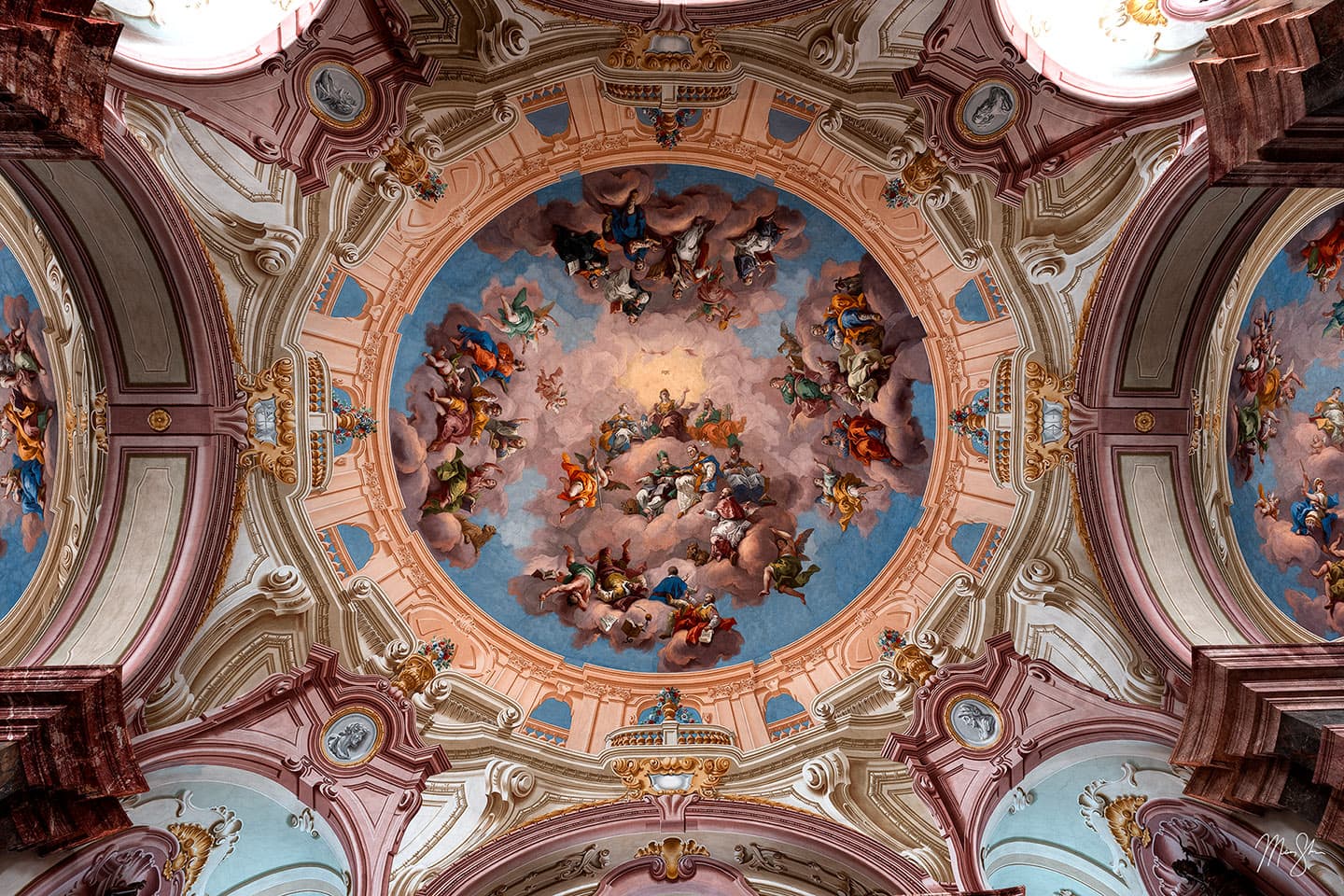 Heavenly Glory, Admont Abbey Library Ceiling - Admont Abbey Library, Austria