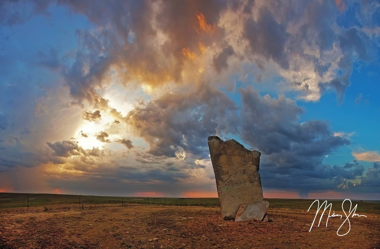 Iconic Kansas - Teter Rock, Flint Hills near Cassoday, Kansas