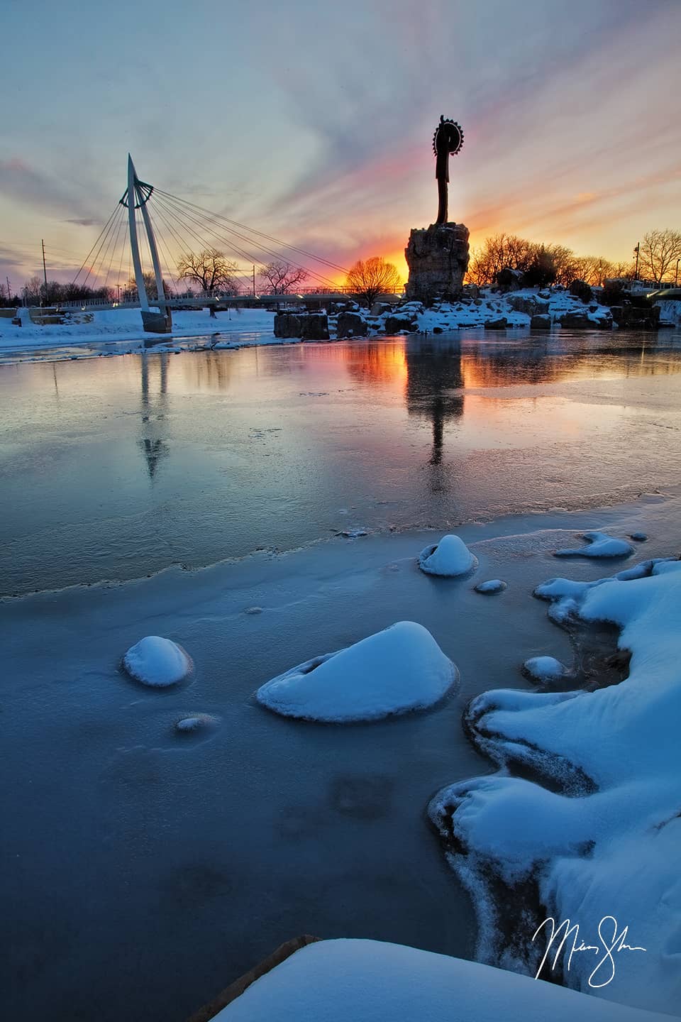 Keeper of the Plains Winter Wonderland - Keeper of the Plains, Wichita, KS