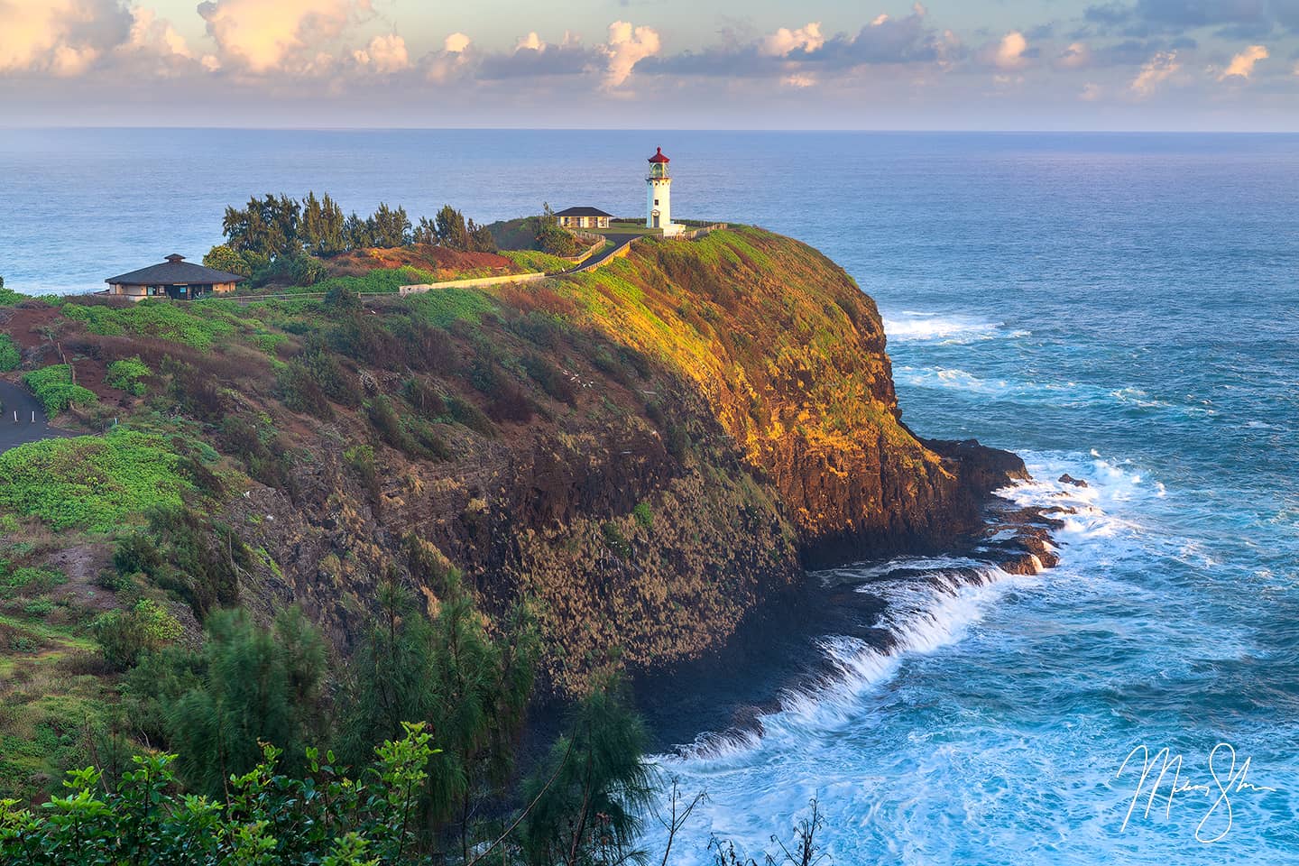 Sunrise at the Kilauea Lighthouse on the northeast side of Kauai