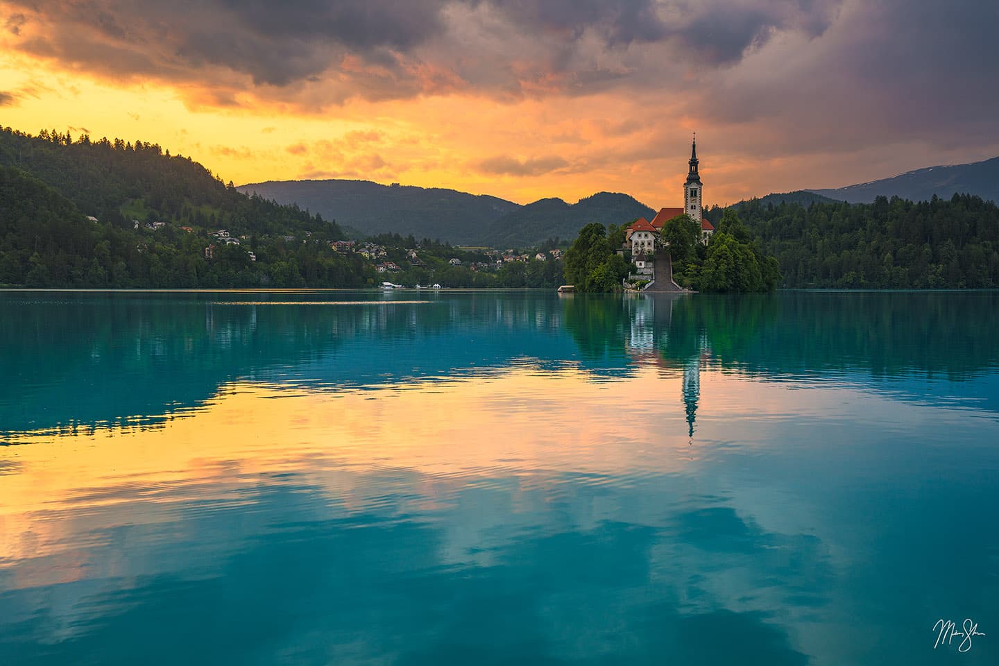 Lake Bled Sunset - Lake Bled, Slovenia