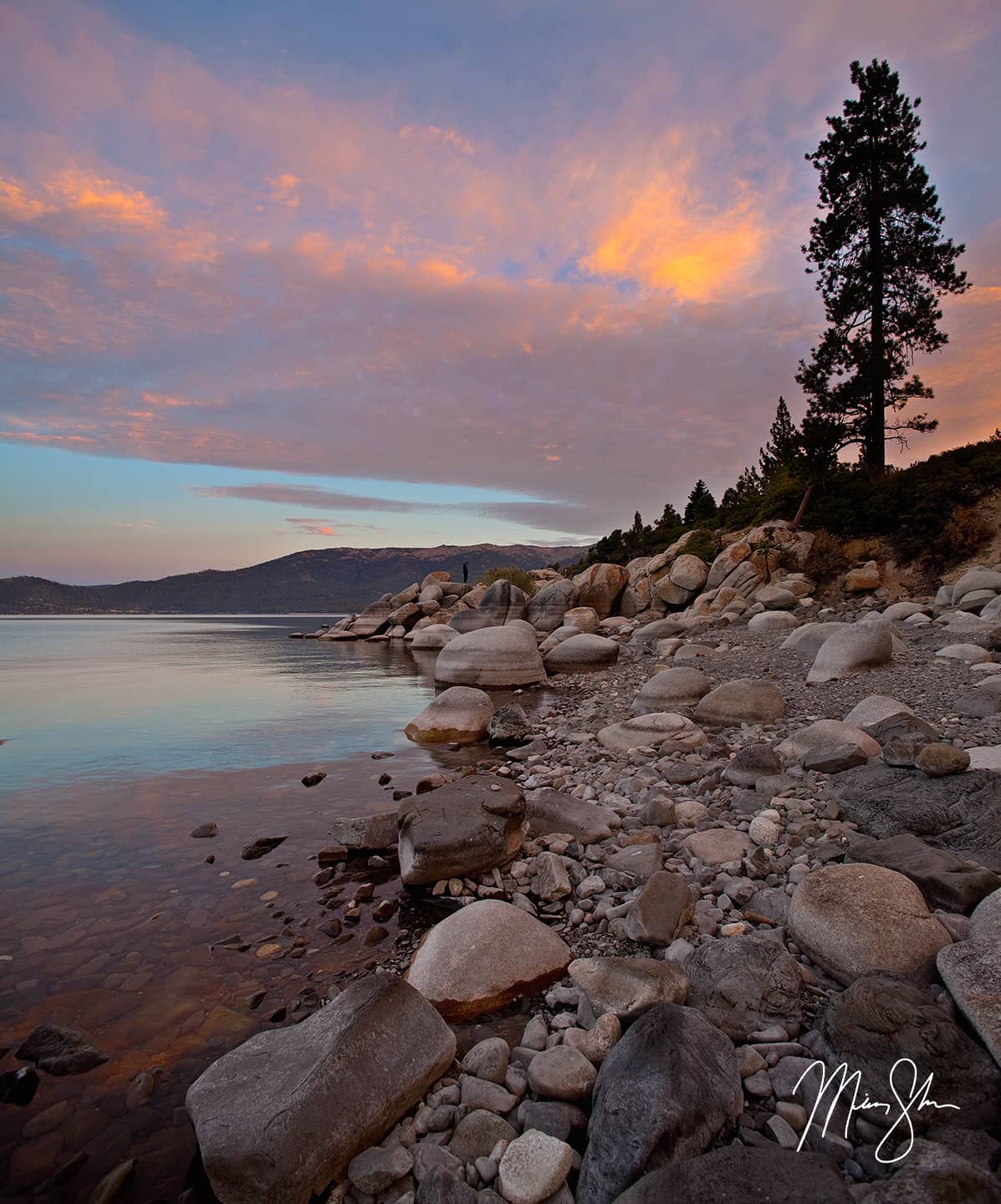 Lake Tahoe Vertical Panorama - Lake Tahoe, Nevada