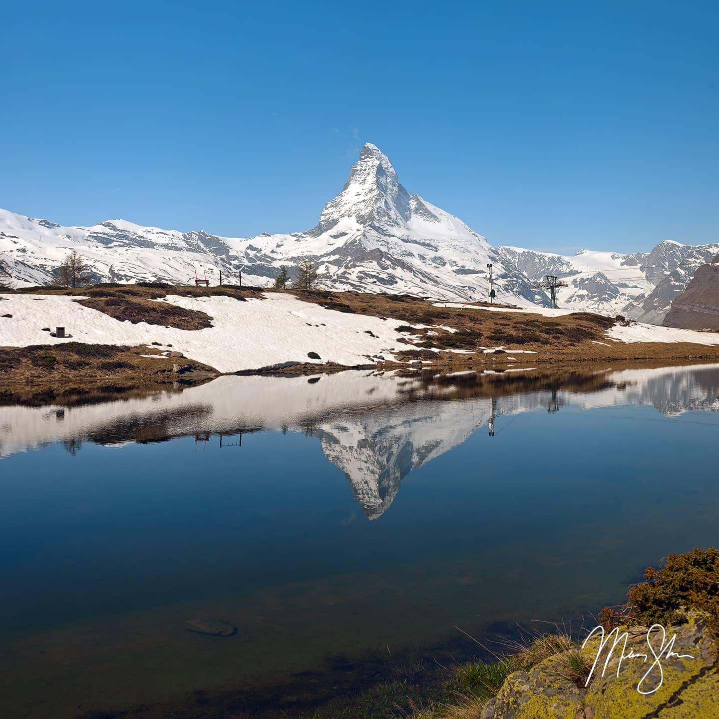 Leisee Matterhorn Reflection - Leisee, Sunnegga, Zermatt, Switzerland