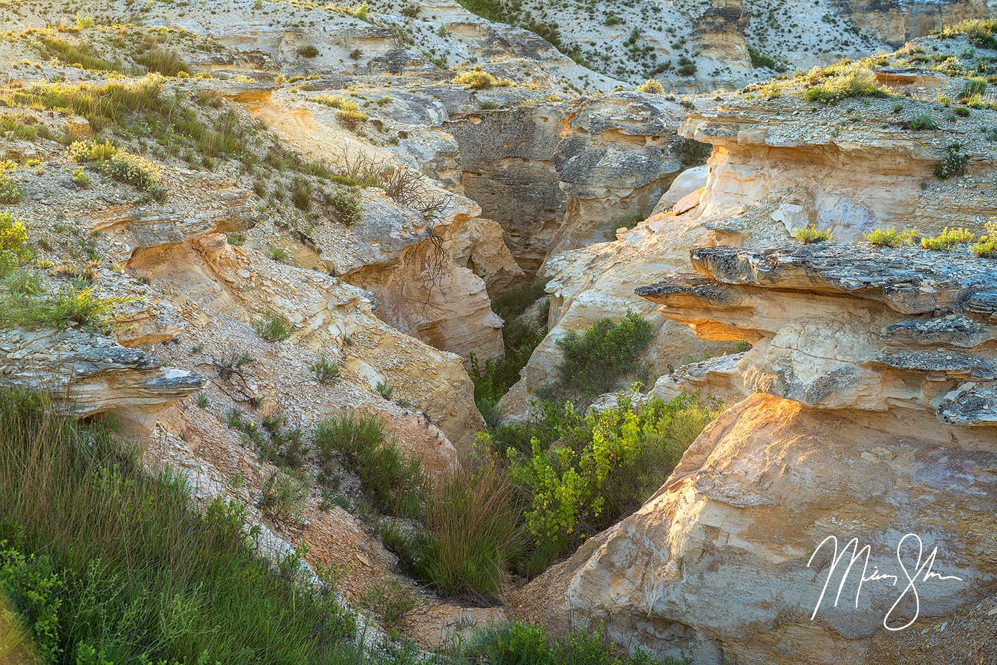 Little Jerusalem Canyon - Little Jerusalem Badlands State Park, Kansas