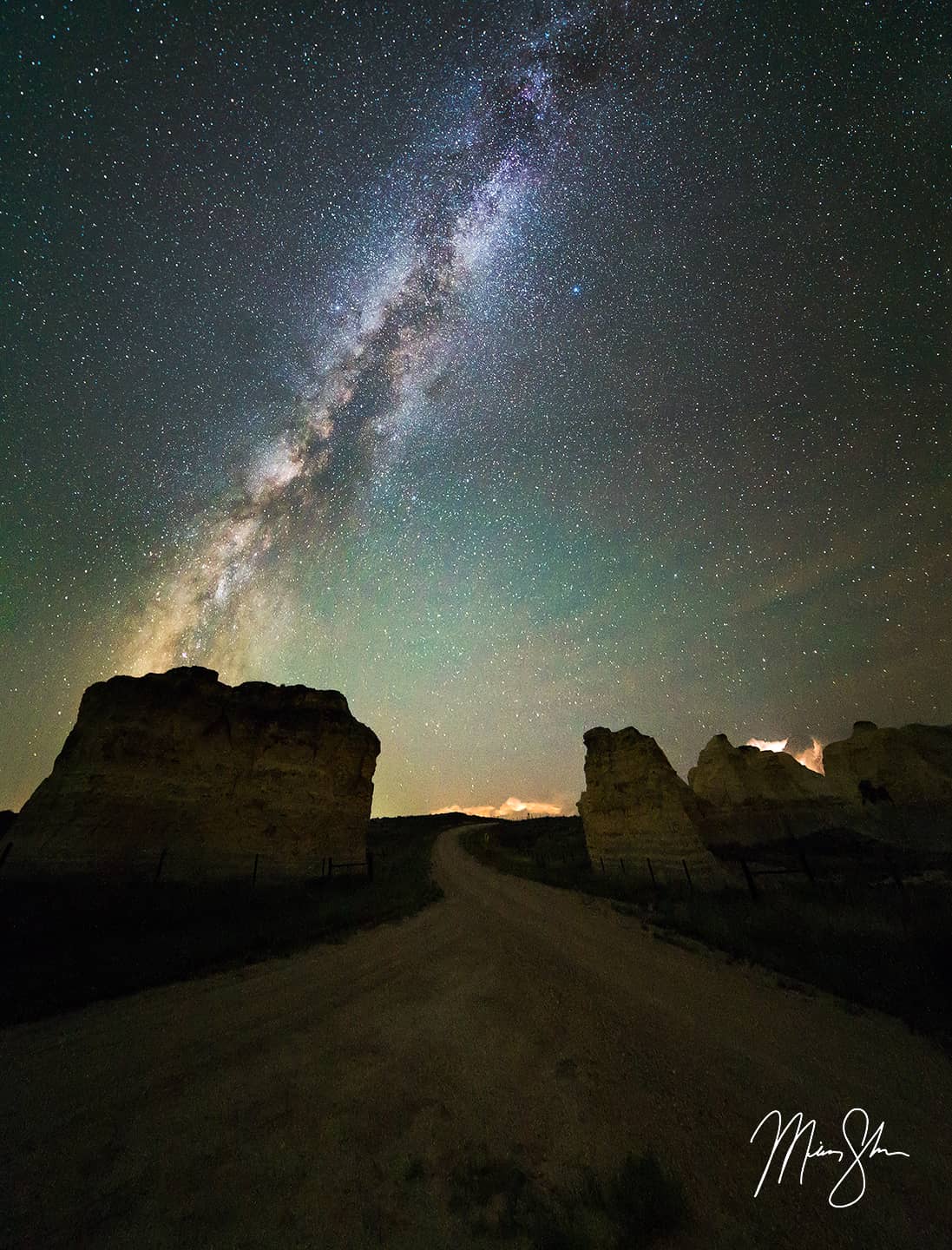 Little Pyramids Milky Way - Near Lake Scott State Park, Kansas