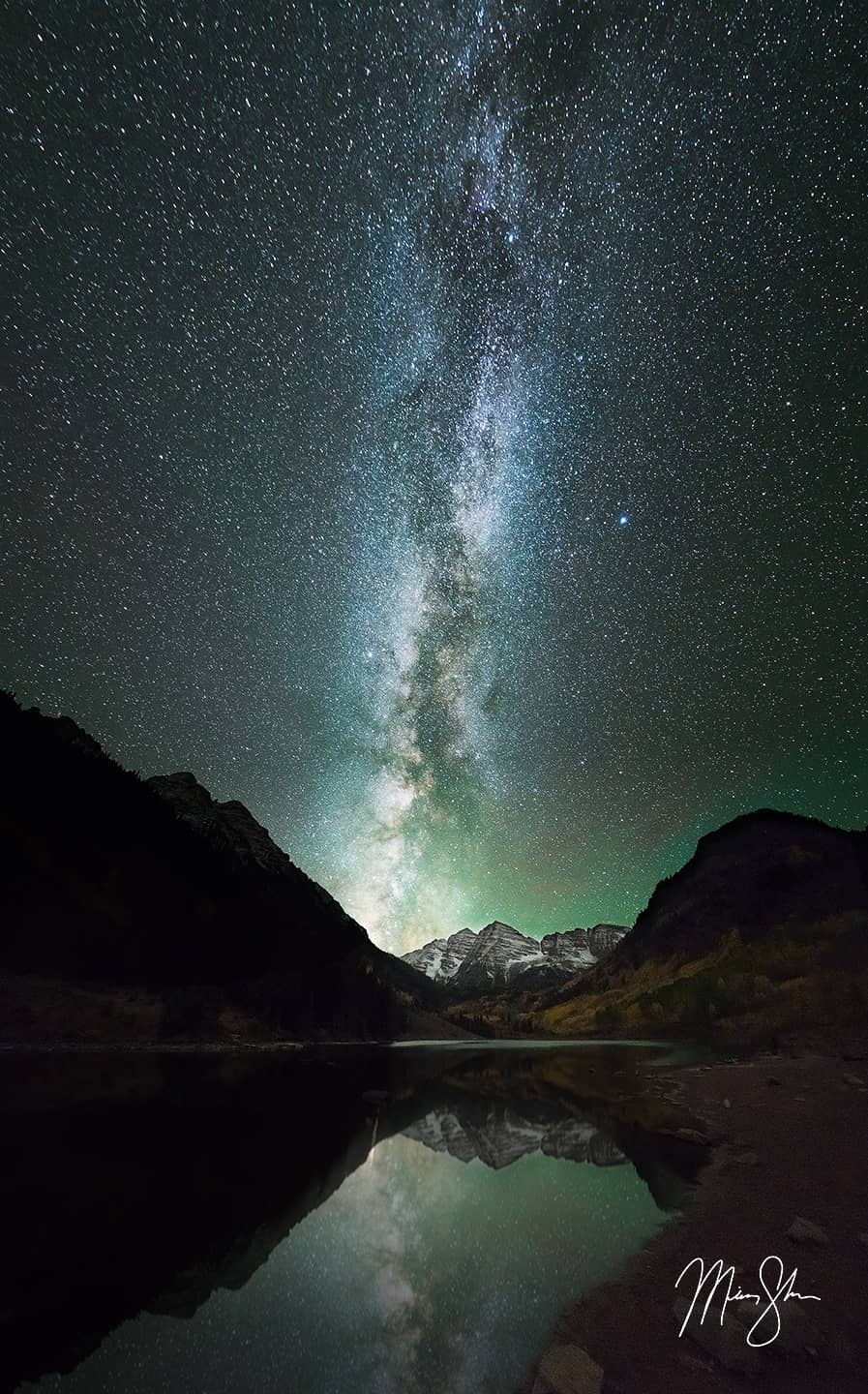 Maroon Bells Milky Way - Maroon Lake, Maroon Bells, Aspen, Colorado