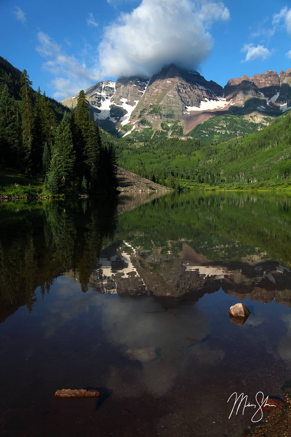 Maroon Bells Reflection - Aspen, Colorado