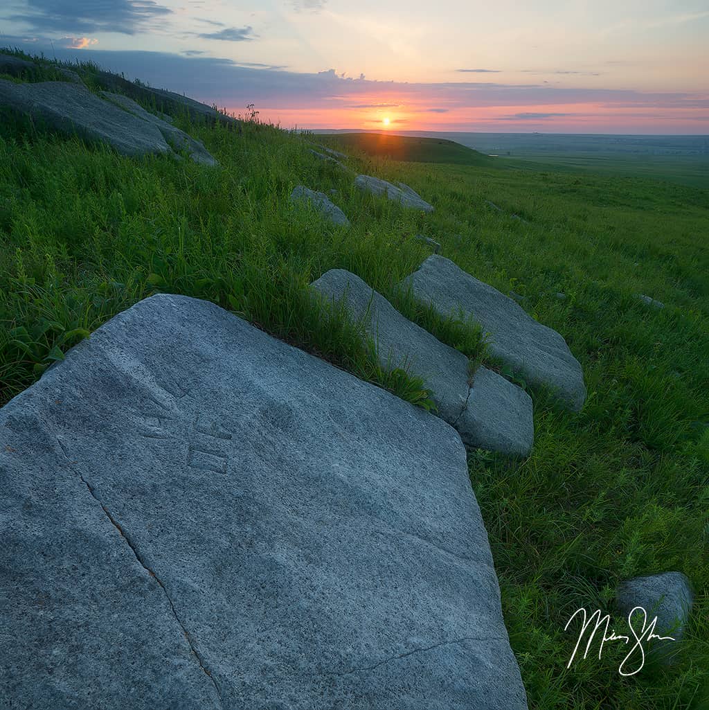 Flint Hills Sunrise  The Flint Hills, Kansas  Mickey Shannon Photography