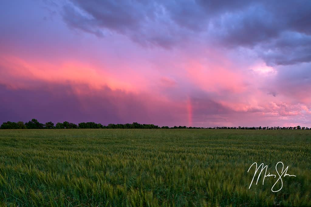 Stormy Spring Sunset | South west of Wichita, Kansas | Mickey Shannon ...