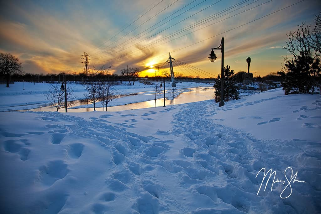 Winter in Wichita Keeper of the Plains, Wichita, KS Mickey Shannon
