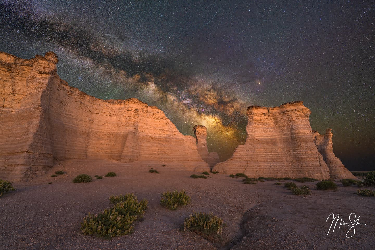 Milky Way Magic - Monument Rocks, Kansas