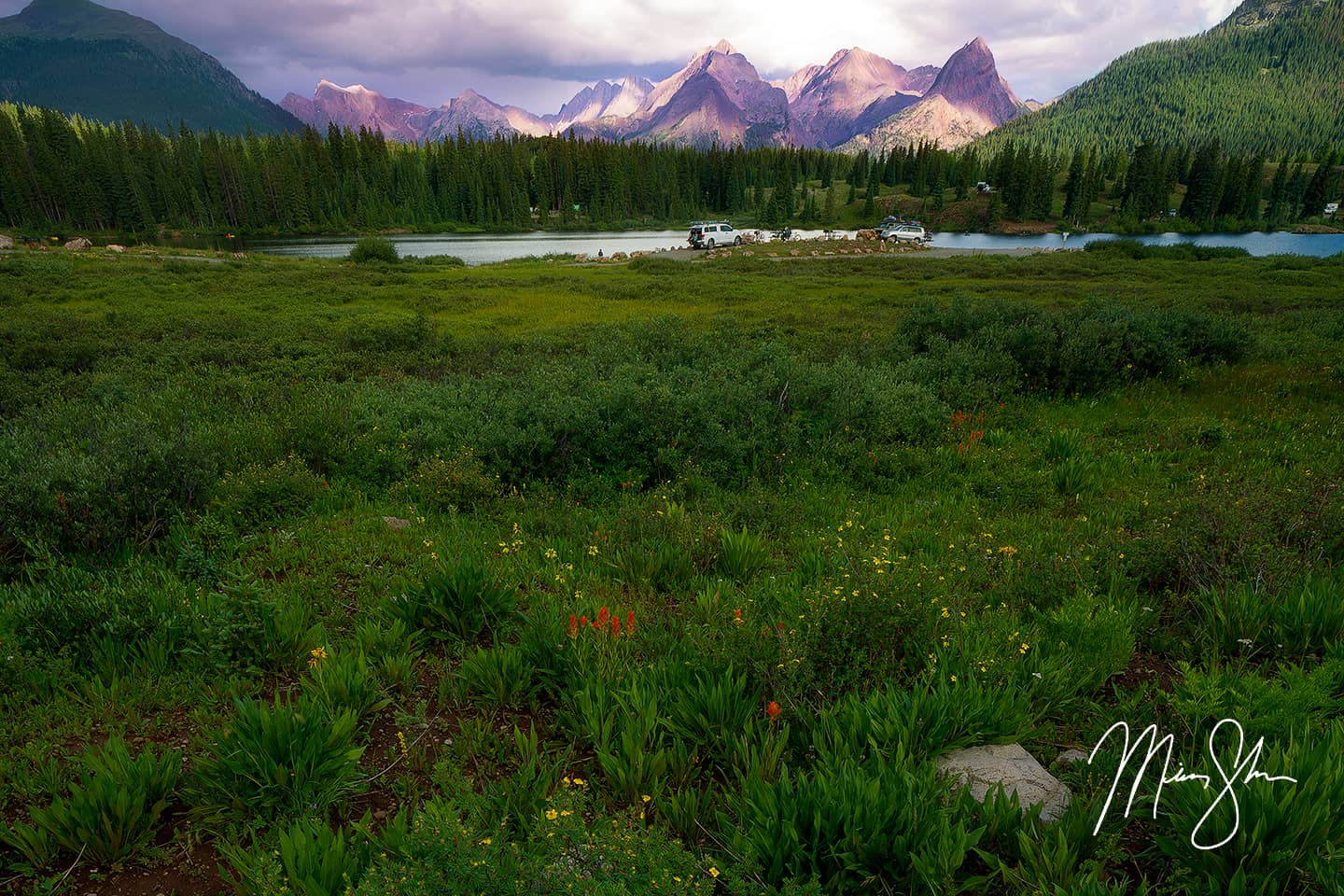 Molas Lake Summer Sunset - Silverton, Colorado