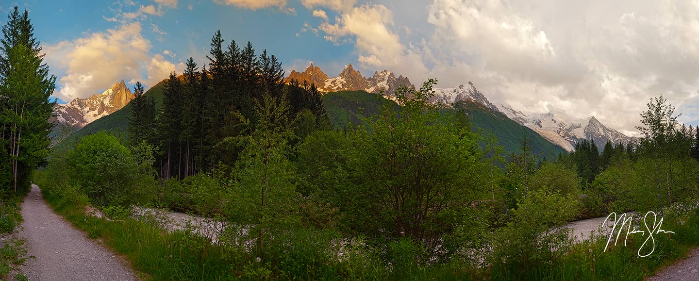 Mont Blanc Massif Panorama - Chamonix-Mont Blanc, France