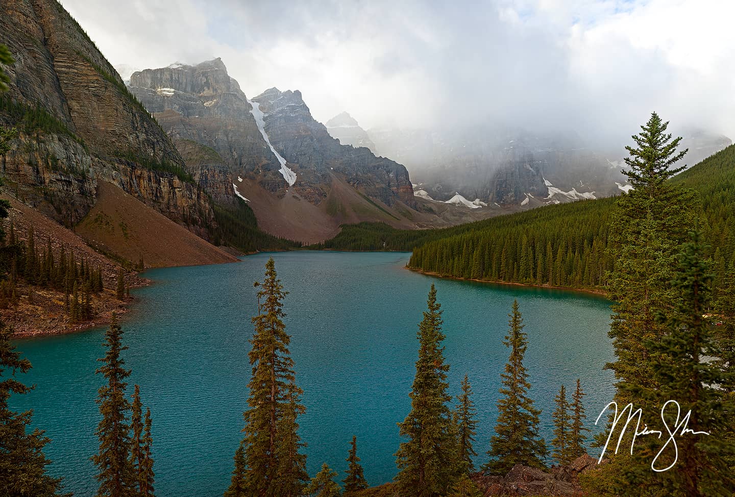 Foggy Peyto Lake Classic