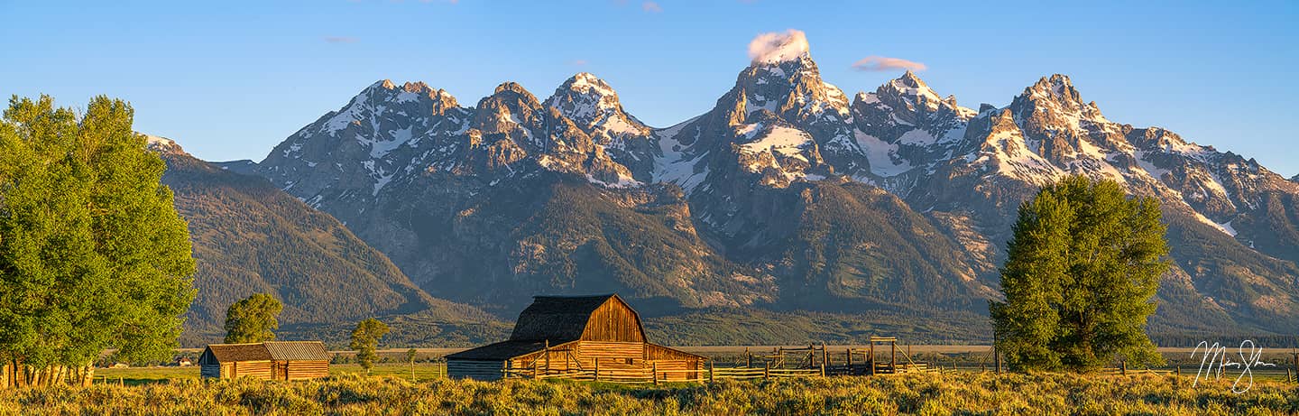 Mormon Row Sunrise - Mormon Row, Grand Teton National Park, Jackson, Wyoming