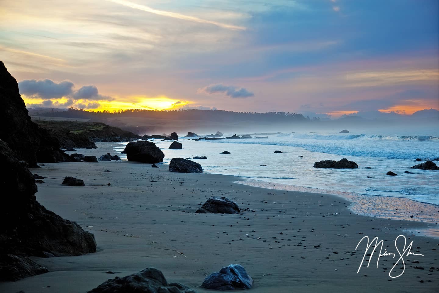 Morning At San Simeon Bay - San Simeon, California