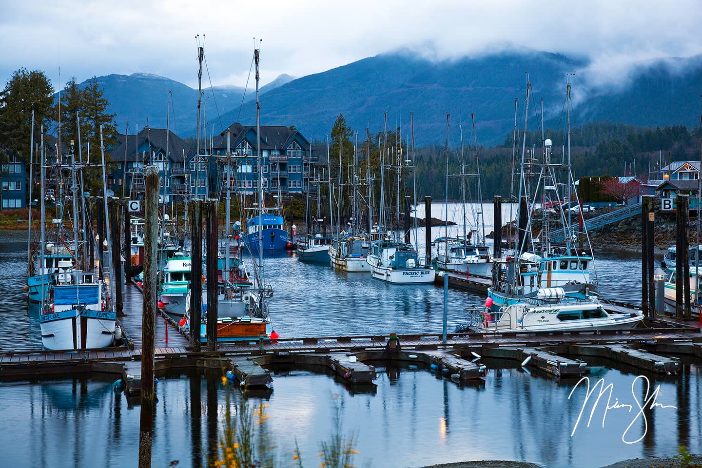 Morning at Ucluelet Harbour - Ucluelet Harbour, Vancouver Island, British Columbia, Canada