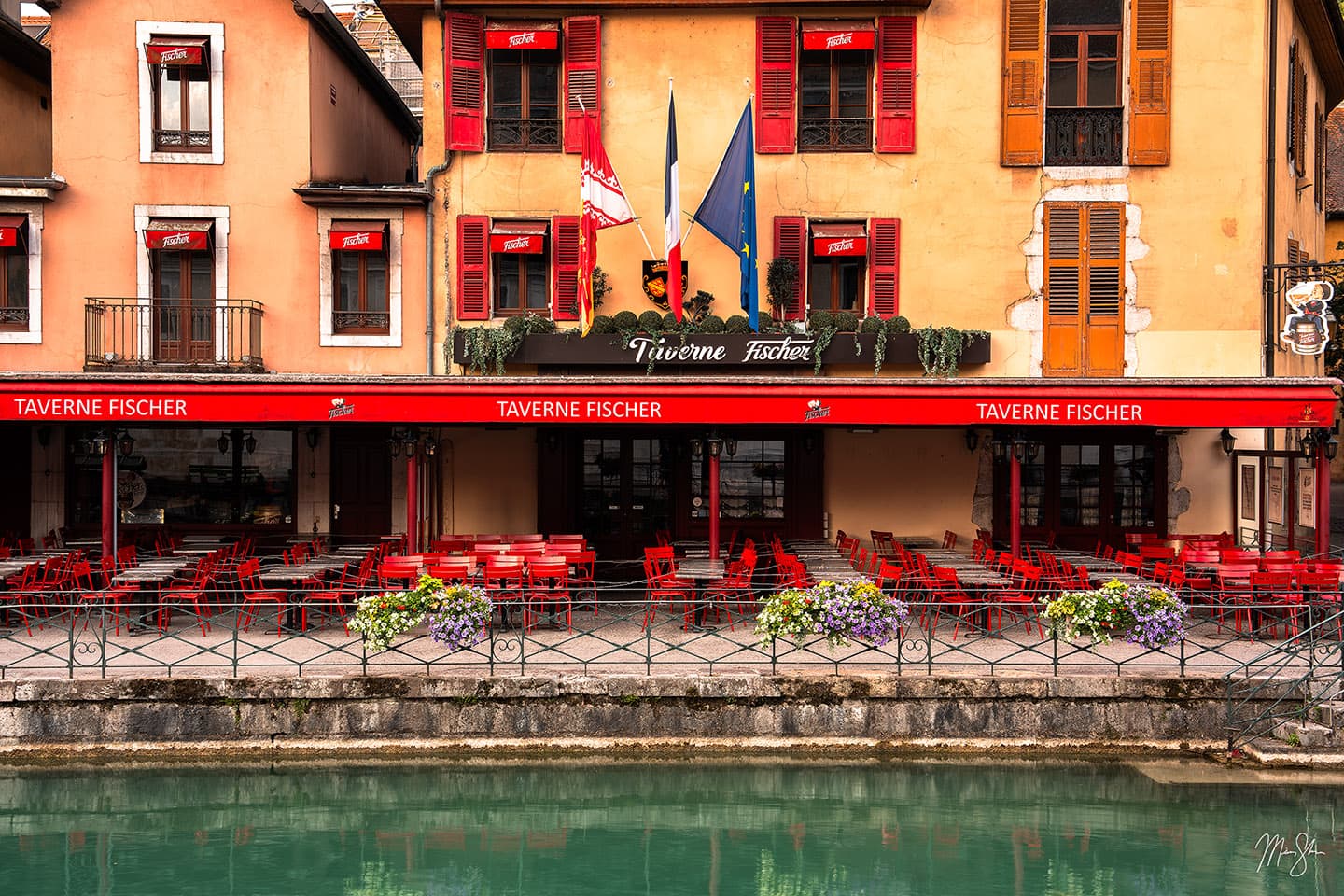 Morning Stillness at an Annecy Cafe - Annecy, France