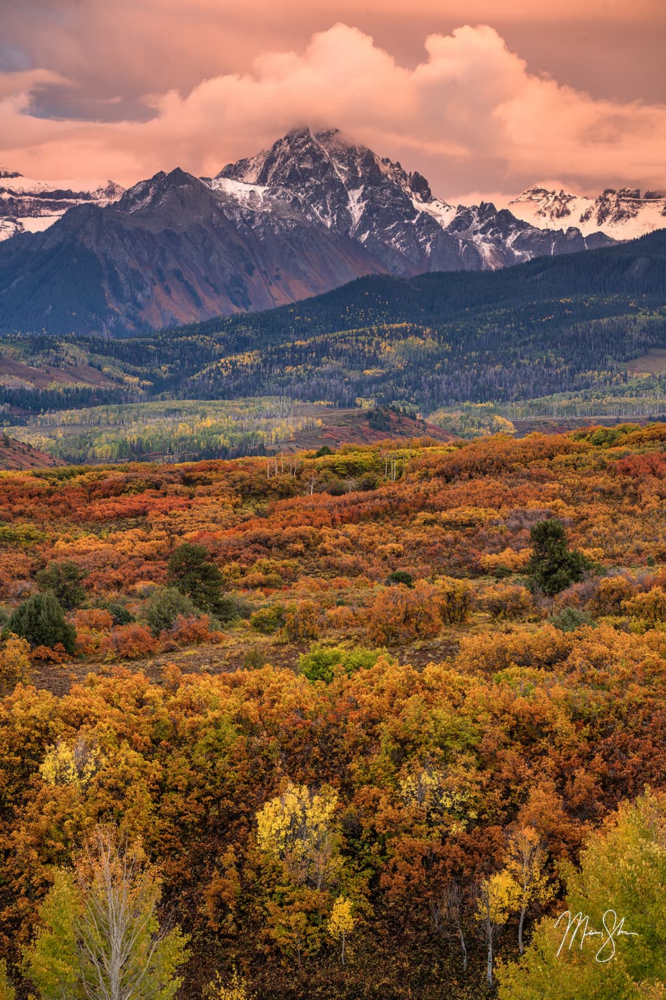 Mount Sneffels Sunset - Dallas Divide, Colorado