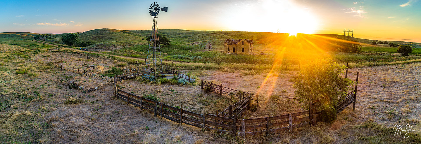 Old Timer Sunset - Lucas, Kansas