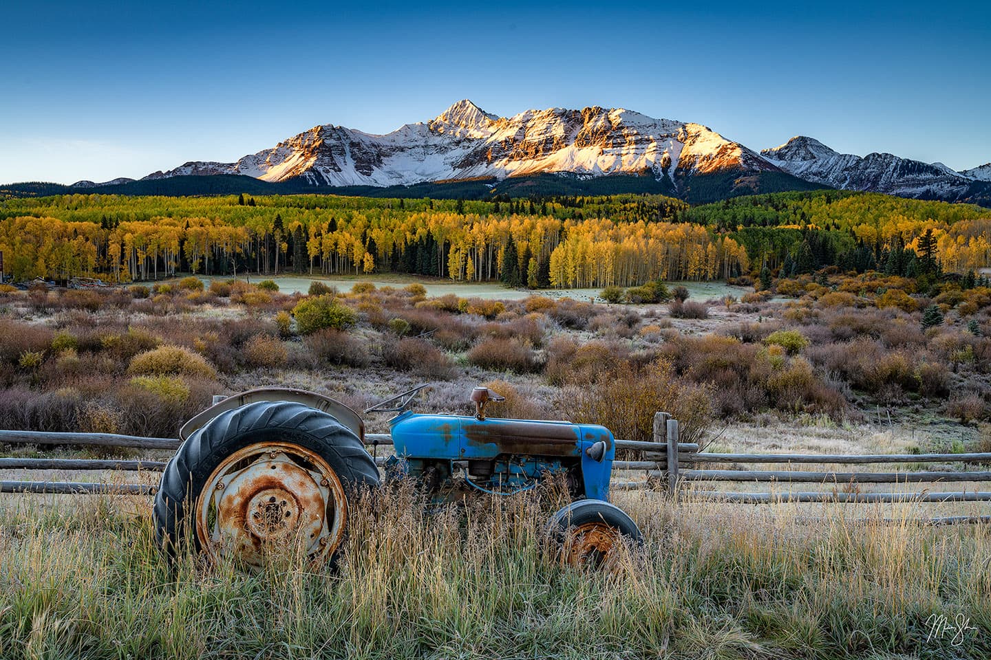 Old Tractor Sunrise