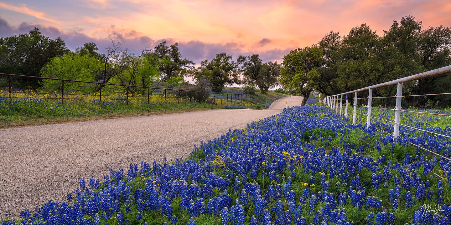 Panoramic Texas Hill Country - Willow City Loop, Texas Hill Country, Fredericksburg, Texas