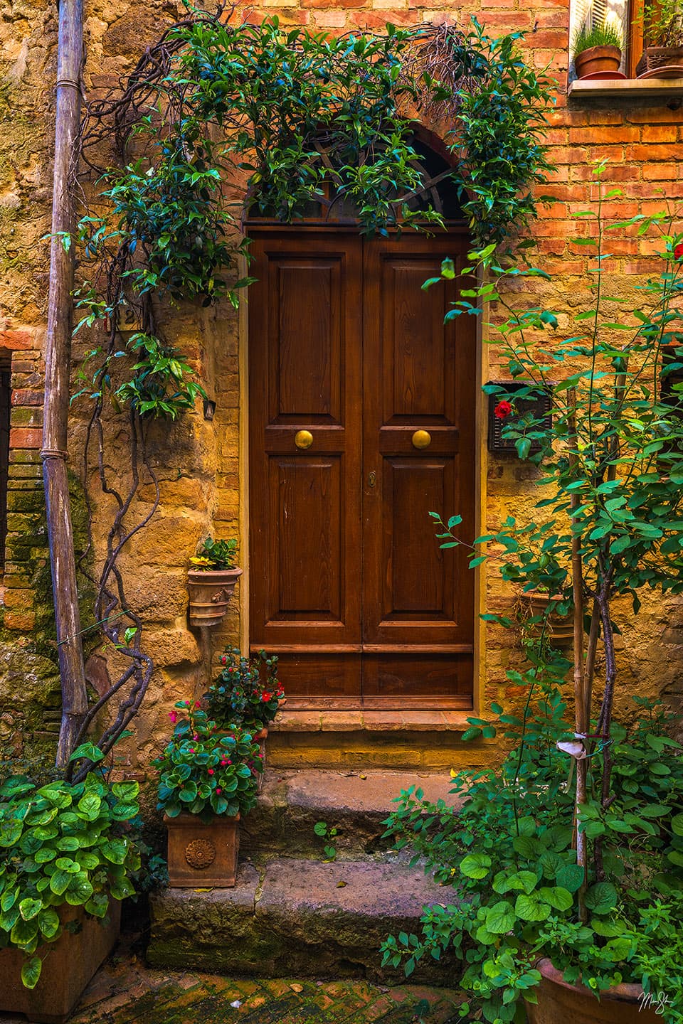 Pienza Doorway - Pienza, Val dOrcia, Tuscany, Italy