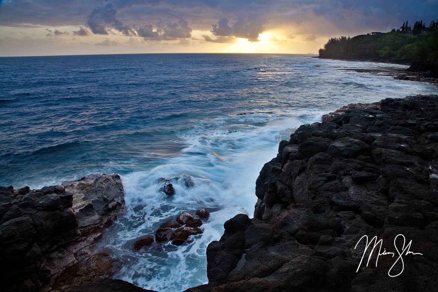 Princeville Sunrise - Queen's Bath, Princeville, Kauai, Hawaii