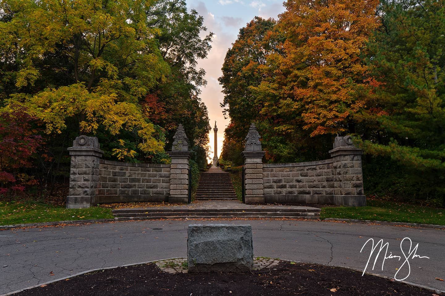 Queenston Heights Park Autumn Sunset - Niagara-on-the-Lake, Ontario, Canada