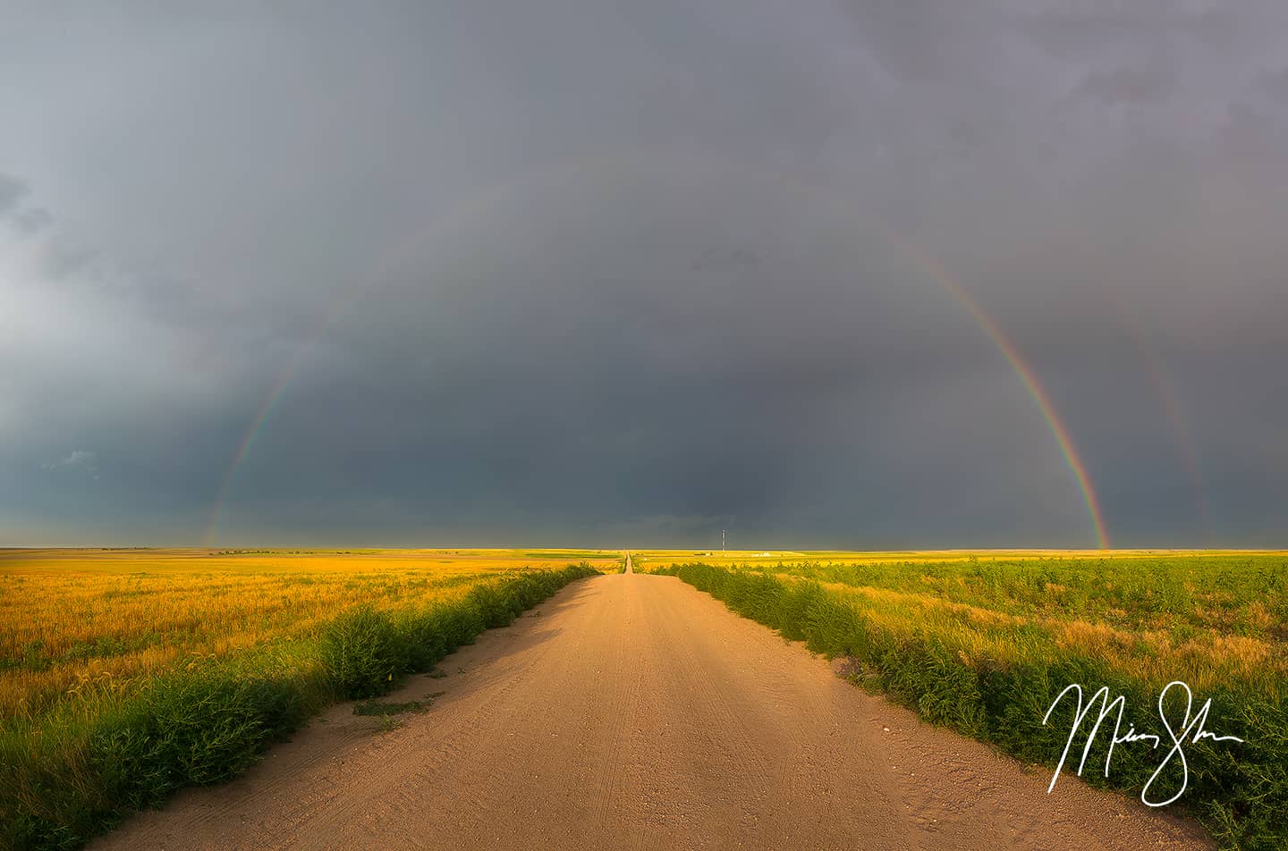 Rainbow over Northwest Kansas - Arikaree Breaks, Kansas