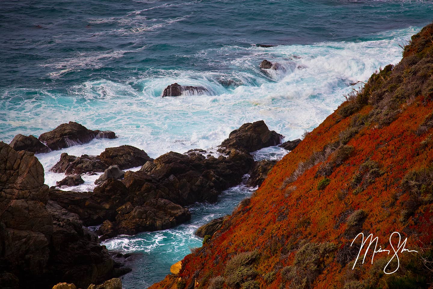 Red and Blue - Big Sur, California