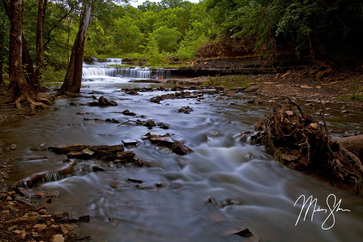 Rock Creek Falls and Cascades - Rock Creek Lake, Fort Scott, Kansas