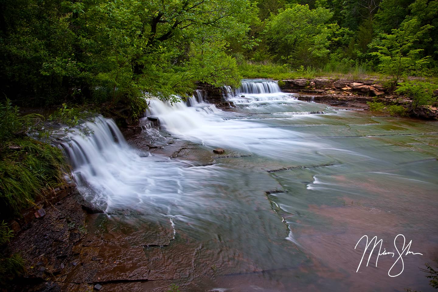 Rock Creek Falls - Rock Creek Lake, Fort Scott, Kansas