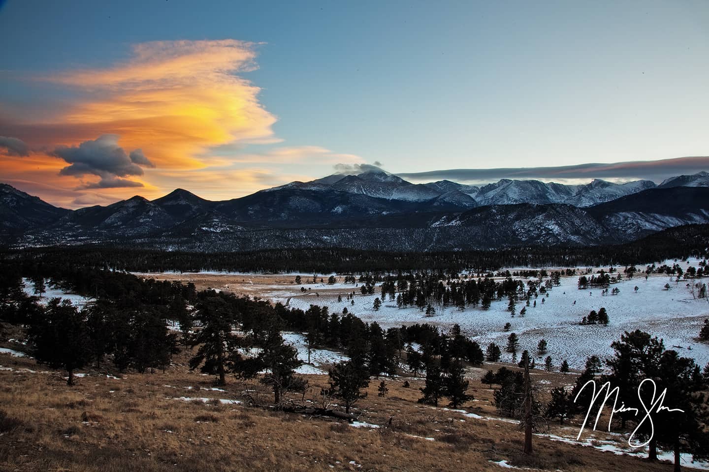 Rocky Mountain National Park Sunset - Rocky Mountain National Park, Colorado