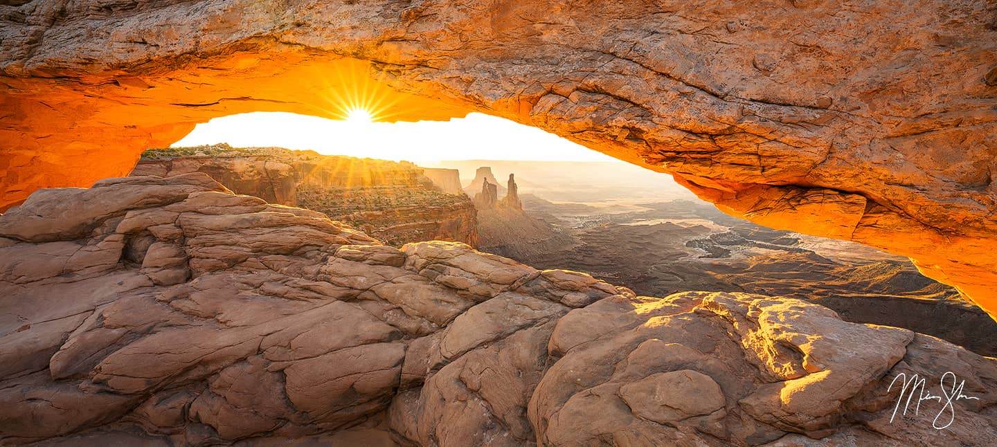 Sacred Mesa Arch Sunrise - Mesa Arch, Canyonlands National Park, Utah