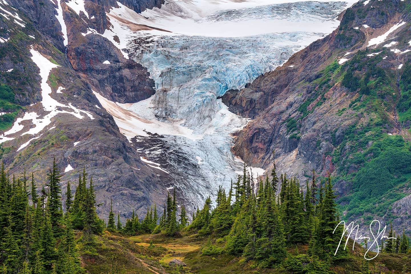 Open edition fine art print of Salmon Icefield from Mickey Shannon Photography. Location: Near the Salmon Glacier