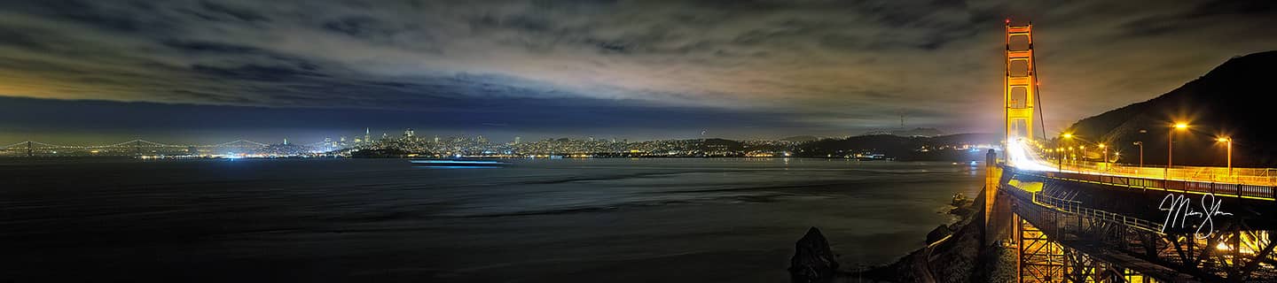 San Francisco Panorama - Golden Gate Bridge, San Francisco, California