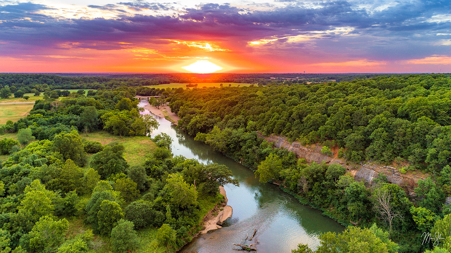 Schermerhorn Sunset - Schermerhorn Park, Galena, Kansas