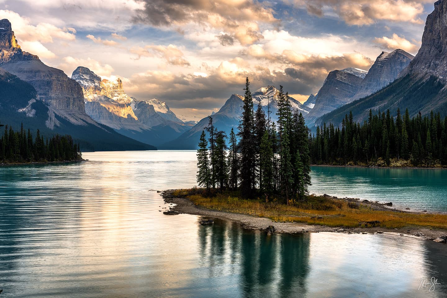 Serene Spirit Island - Maligne Lake, Jasper National Park, Alberta, Canada