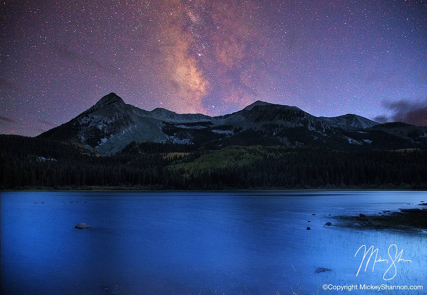 Silent Night Over East Beckwith Mountain - Lost Lake Slough, Kebler Pass, Colorado