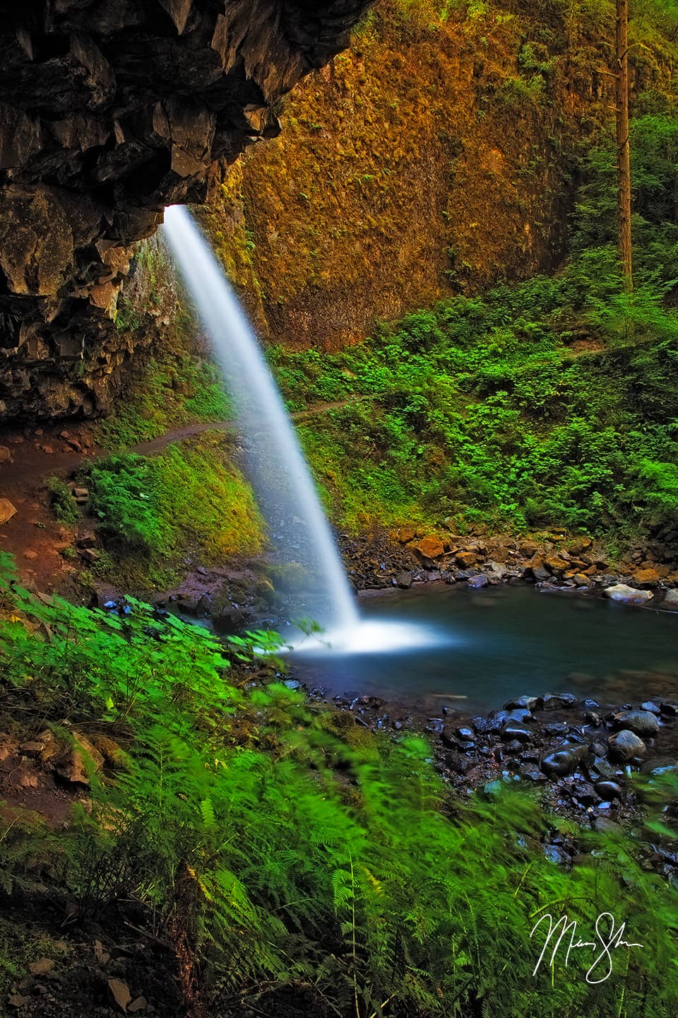 Silky Horsetail Falls - Horsetail Falls, Columbia River Gorge, Oregon, USA