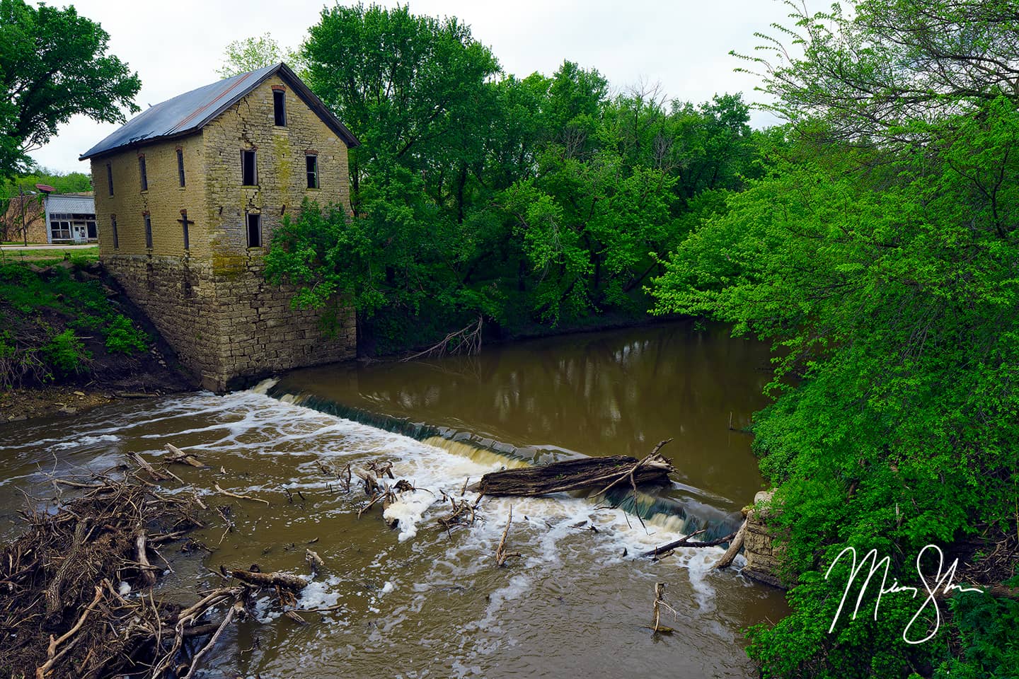 Spring at Cedar Point Mill - Cedar Point, Kansas