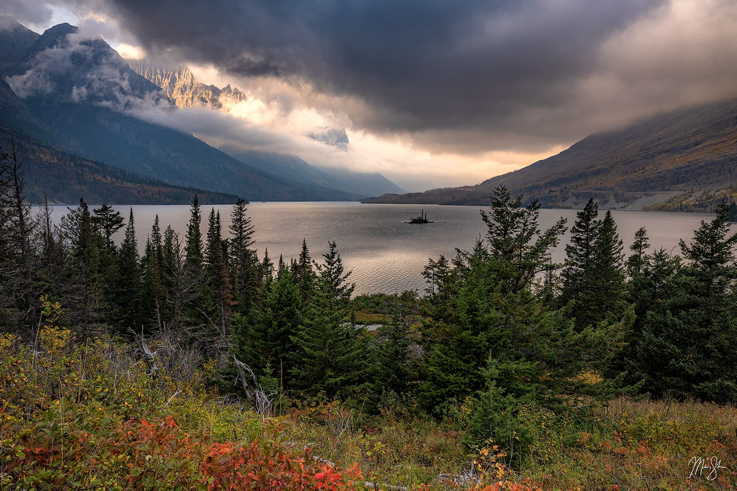 St Mary Lake Sunrise - St. Mary Lake, Glacier National Park, Montana