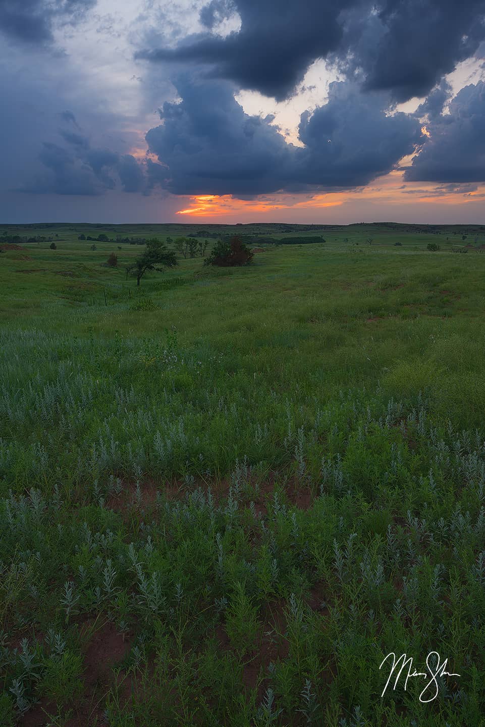 Storms Over the Gypsum Hills - Lake City, KS