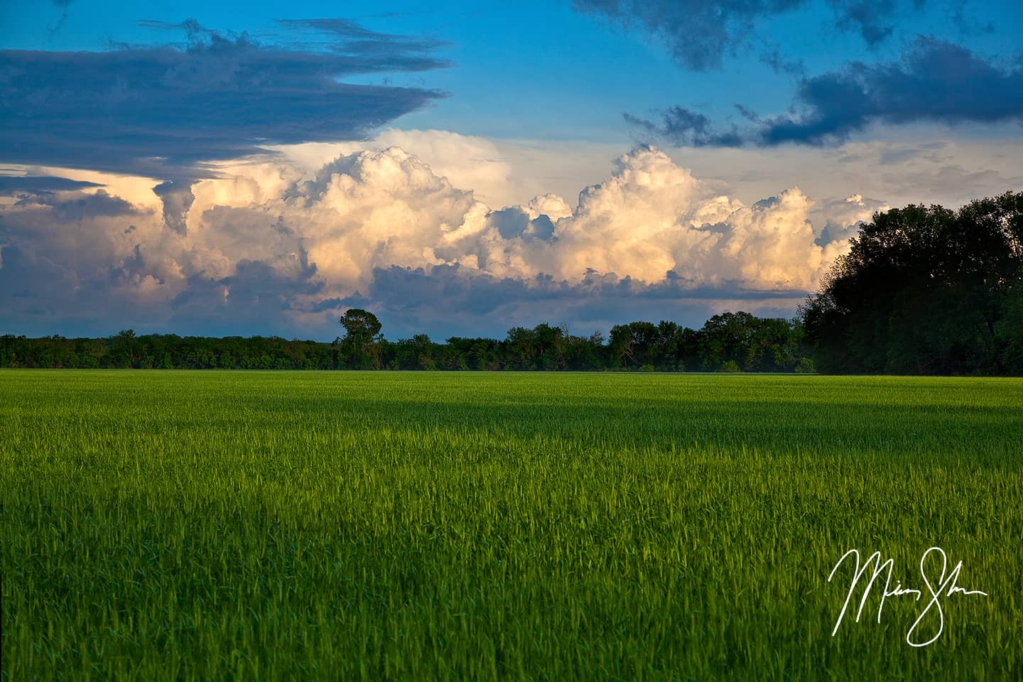 Stormy Kansas Sunset - Cedar Point, Kansas