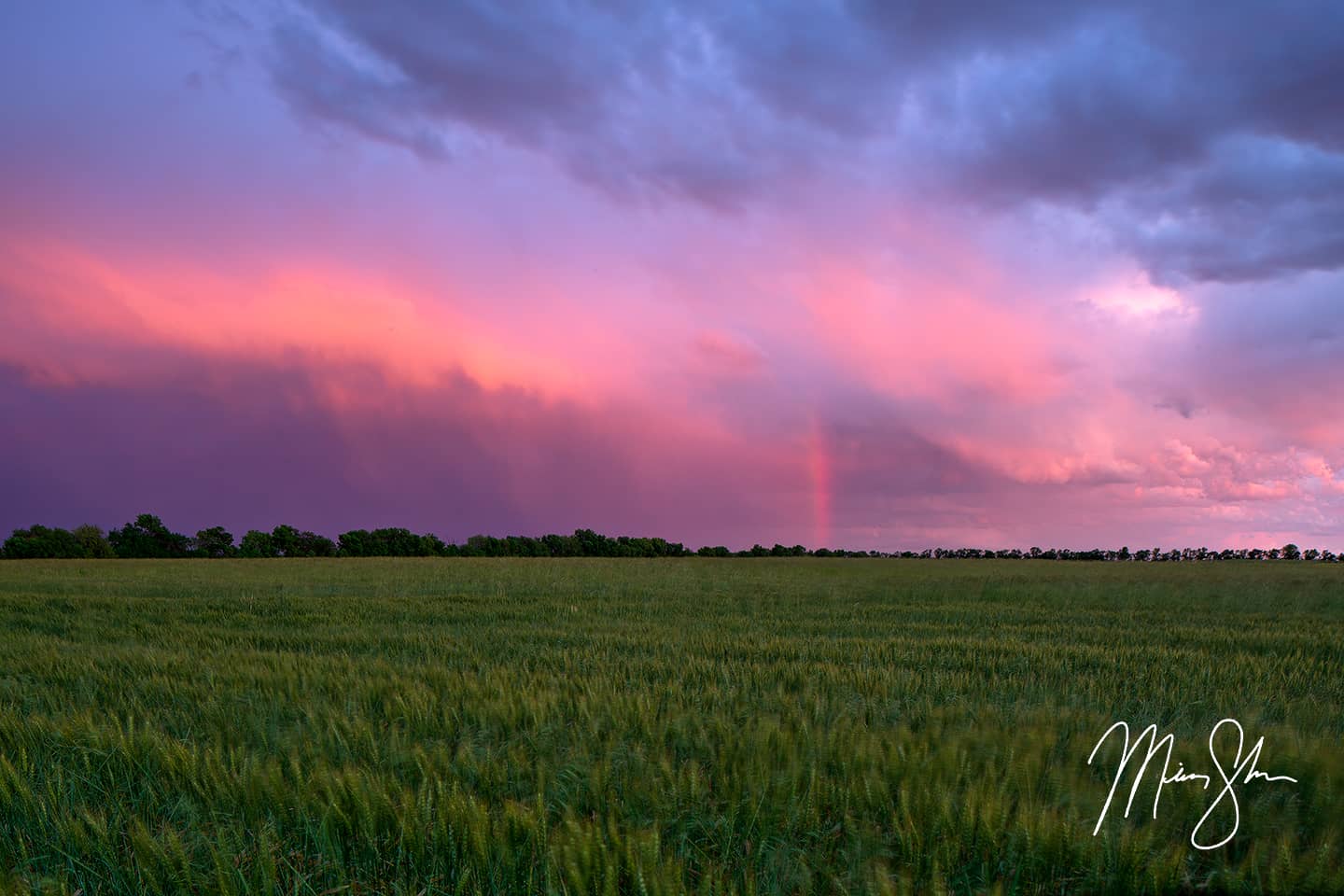 Stormy Spring Sunset - South west of Wichita, Kansas