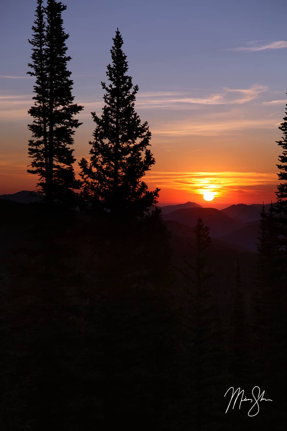 Sunrise Over Rocky Mountain National Park - Estes Park, Rocky Mountain National Park, Colorado