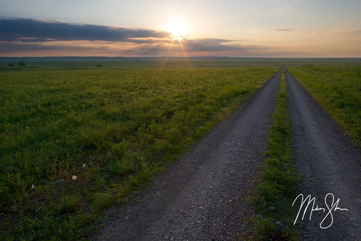 Sunrise Road - Flint Hills, Kansas