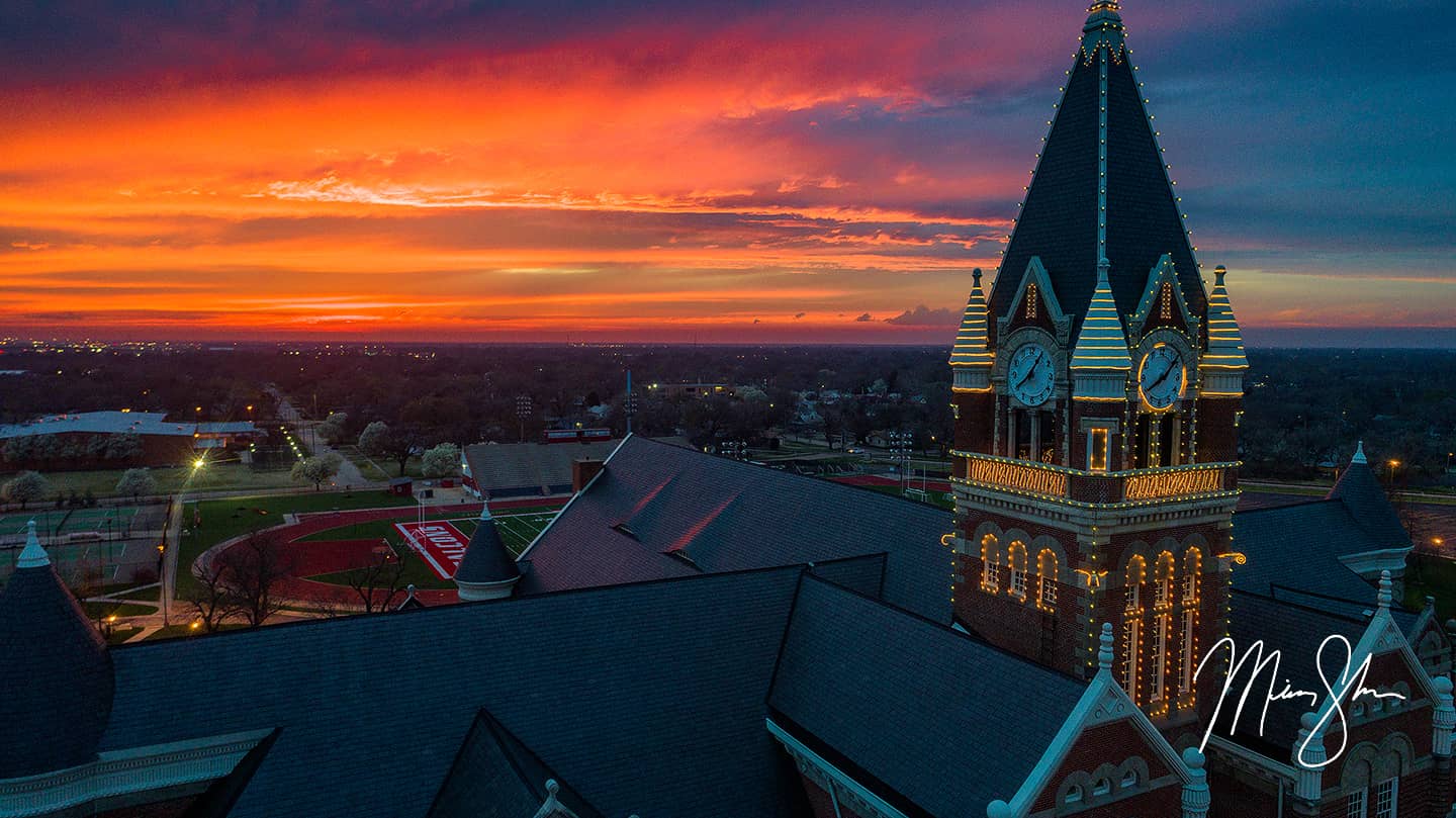 Sunset Clocktower - Friends University, Wichita, Kansas